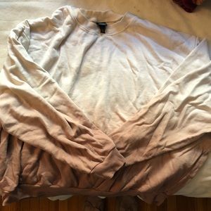 oversized cropped sweatshirt